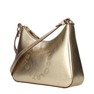 Stella McCartney Womens Gold Leather Shoulder Bag