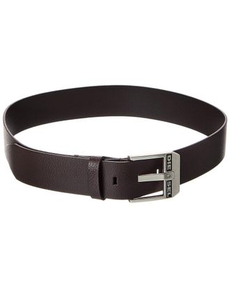 Diesel Logo Bluestar Leather Belt