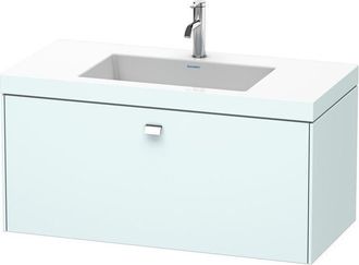 Duravit Lavamanos Duravit Brioso C-bonded Con Base Mural 100,0x48,0 Cm, 1 Caj&oacute;n, Sin Rebosadero, Con Banco Para Grifos, 1 Agujero Para Grifos, Color (frente/c