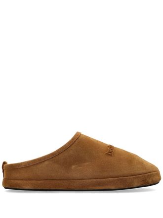 Balenciaga Alaska su&egrave;de leren pantoffels