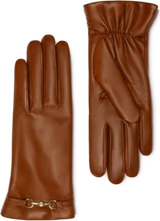 Isabel Bernard Accessoires, Dames, Bruin, 9 IN, Leer, Honoré Marcelia Geitenleer Handschoenen