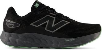 New Balance Mens Fresh Foam 680 v8 Waterproof in Black/Grey/Green Textile, size 10.5