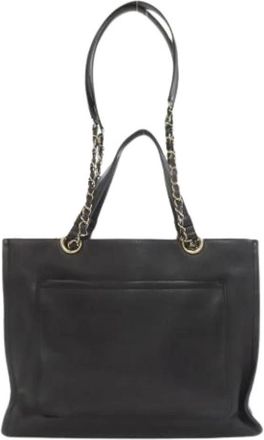 Chanel Pre-owned Vintage Tote Bag - Dames - Vintage Shopper - Zwart - ONE Size - Vintage
