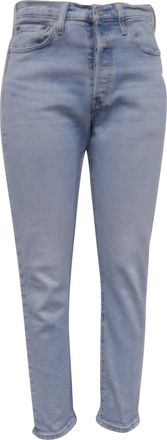 Levi's Slim-Fit Cropped Jeans in Light Blue Cotton