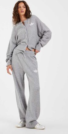 adidas Originals pantaloni lavorati a maglia grigi-Grigio