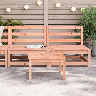 Berkfield Home Garden Sofas Armless 2 pcs 70x70x67 cm Solid Wood Douglas in Light Brown | Size: 70 x 70 x 67 cm