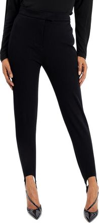 Burberry Black Cotton-blend High-waist Tailored Jodhpur Trousers, Brand Size 4 (US Size 2)