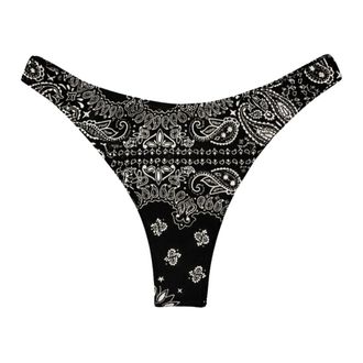 Saint Barth Bikinis, female, Black, Size: M Naomi Cheeky Swim Briefs