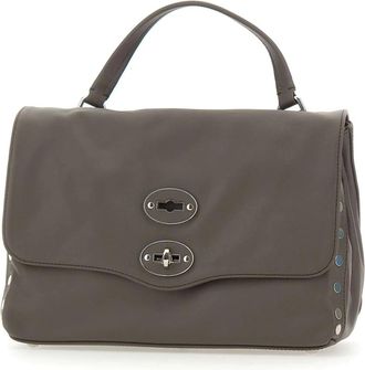 Zanellato Tassen, Dames, Bruin, ONE Size, Leer, Postina Saeta Small