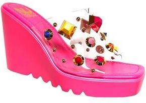Ninety Union Palm Beach Wedge Sandal in Fuchsia at Nordstrom Rack, Size 4