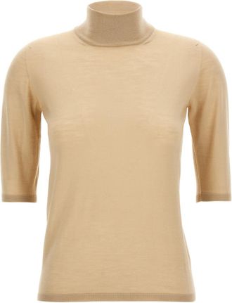 Max Mara Beige Cecina turtleneck sweater