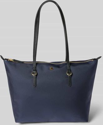 Lauren Ralph Lauren Tote Bag mit Label-Applikation Modell KEATON in Dunkelblau, Größe 1
