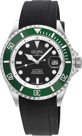 Gevril Group Wall Street Automatic Black Dial Mens Watch 41852R