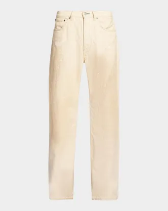 Acne Studios Men & apos;s Trafalgar Bleach-Splatter Straight-Leg Jeans