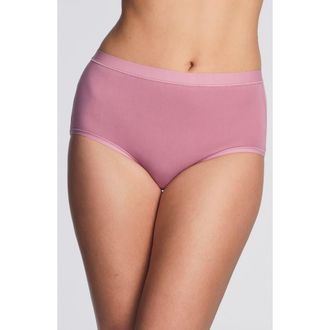 Wacoal Understated Cotton Blend Briefs in Lilac at Nordstrom, Size Xx-Large