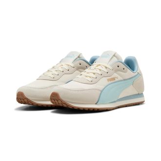 Puma Sneaker PUMA ST MILER ROSE, Damen, Gr. 40,5, frosted ivory, fresh water, gum, Leder, mehrfarbig, Schuhe Sneaker, Obermaterial aus Leder, Innenmaterial