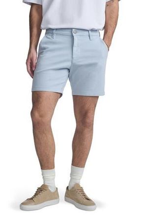 Mavi Nate Flat Front Stretch Twill Shorts in Ice Blue Athletic at Nordstrom Rack, Size 31