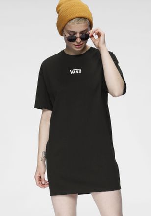 Vans Sommerkleid VANS CENTER VEE TEE DRESS, Damen, Gr. XXL, N-Gr, schwarz, Single Jersey, Obermaterial: 100% Baumwolle, unifarben, l&auml;ssig geschnitten mini,