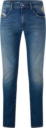 Diesel Herenjeans uit 1998, denim, bootcut-model (Blauwe Denim)