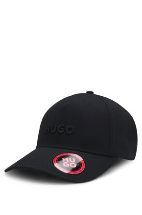 HUGO BOSS Baseball Cap HUGO, Damen, schwarz 003, Twill, Baumwolle, unifarben, Caps Baseball Cap, mit 3D Logostickerei, verstellbarer Verschluss, unisex