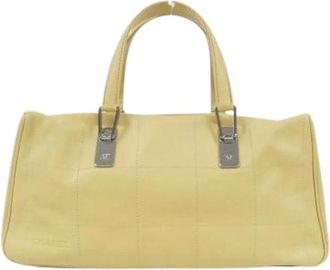 Chanel Pre-owned Handbags, female, Beige, Size: ONE SIZE Pre-owned Vintage Handbag