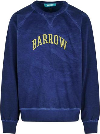 Barrow Navy Cotton Sweatshirt