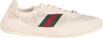 Gucci Off White Crystal Sneakers