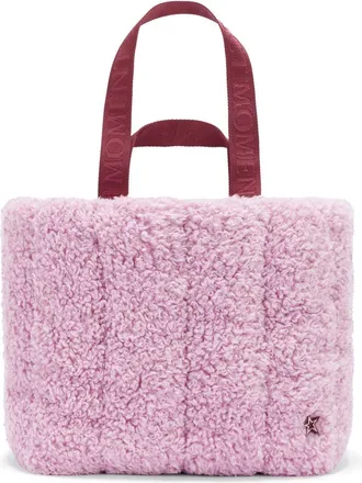 Perfect Moment Shopper van imitatie lamswol - Roze