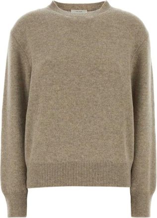 The Row Round-neck Truien - Heren - Cashmere truien - Beige - L - Truien & Vesten