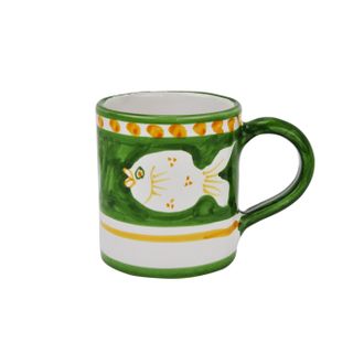 Arcucci poiseidone green mug cylindrical 33 cl