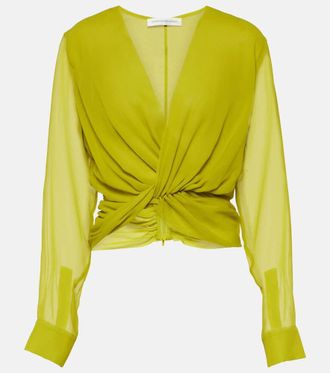 CHRISTOPHER ESBER Blusa Springs in georgette di seta