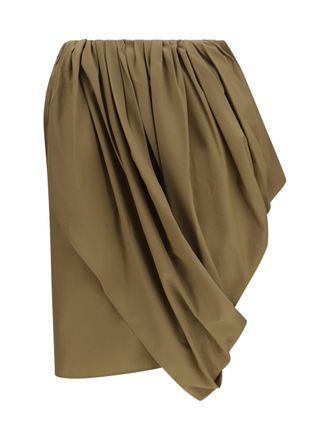 Chlo&eacute; Womens Skirt Amber Olive Cotton