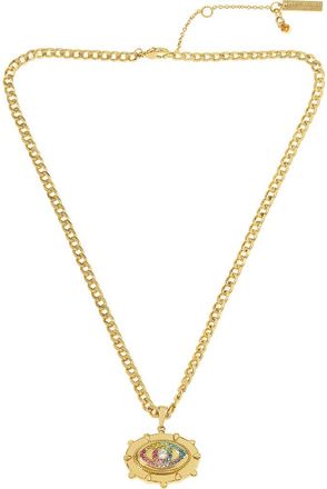 Kurt Geiger Evil Eye Pendant Necklace in Gold Multi at Nordstrom Rack