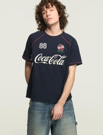 Lucky Brand Mens Coca Cola Soccer Tee Jersey