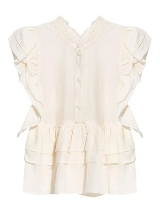 Munthe ruffled blouse - White