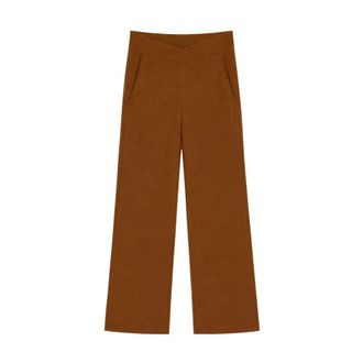 Max Mara Broeken, Dames, Bruin, M, Mxmbaldo Wijde Broek