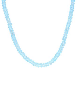Rina Limor Silver 19.01 Ct. Tw. Sky Blue Topaz Bead Necklace