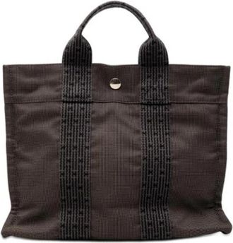 Herm&egrave;s Pre-owned Herline PM - Dames - Vintage Shopper - Grijs - ONE Size - Vintage