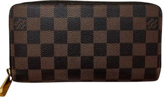 Louis Vuitton Brown Pvc Long Wallet (Bi-Fold) (Pre-Owned)