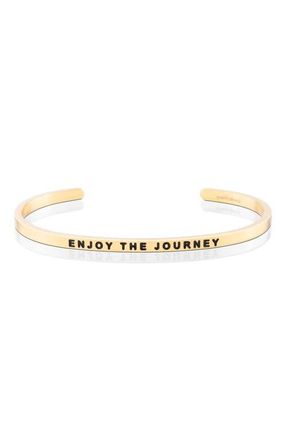 Mantra Enjoy the Journey bracelet in Yellow Gold at Nordstrom
