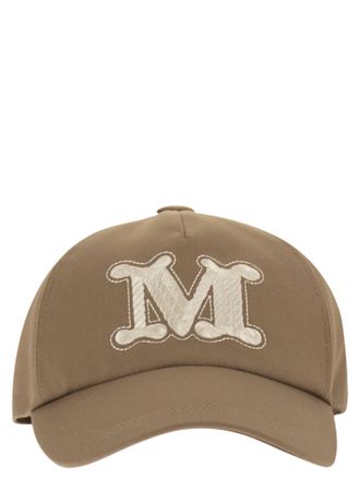 Max Mara Gorra de b&eacute;isbol de gabardina repelente al agua Maxmara Mxaribaldo