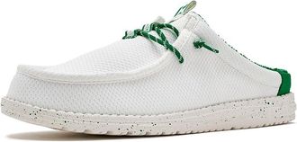 Hey Dude Wally Slip Shamrock Mens Shoes White/Green : 11 M, Synthetic/Textile