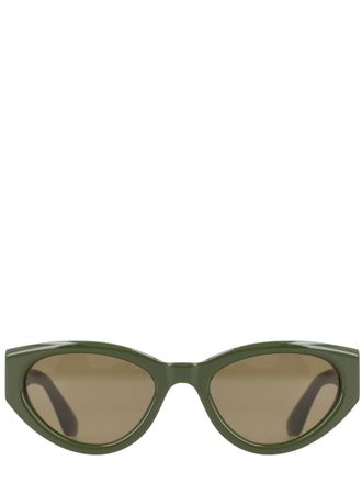 Rotate Cat Eye Glossy Frame Sunglasses