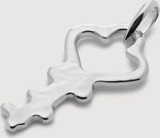 Monica Vinader Sterling Silver Key Pendant Charm