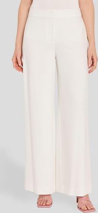 Tahari by ASL Wide Leg Pants in Ivory at Nordstrom, Size 14P