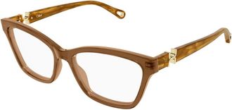Chlo&eacute; Cat-eye Optisch Montuur - Dames - Brillen - Bruin - 56 MM - Accessoires