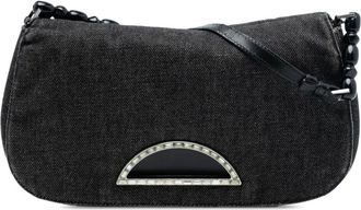 Dior Pre-owned Mini Bags, female, Gray, Size: ONE SIZE Pre-owned Beaded Shoulder Bag