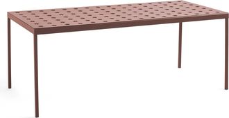 HAY Balcony Esstisch, 190 x 87 cm, iron red