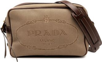 Prada Pre-owned Prada Canvas Canapa Logo Crossbody 1Y87PFXPN5O1P28K