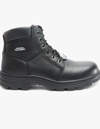 Skechers Mens Skechers Work 77009EC WORKSHIRE Mens Safety Boots Black - Size: 10.5